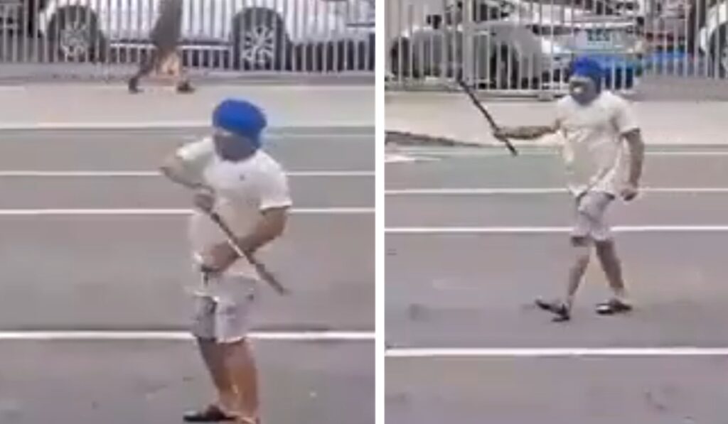 ਇੱਕ ਸਿੱਖ ਵਿਅਕਤੀ ਸੜਕ 'ਤੇ ਹਥਿਆਰ ਲਹਿਰਾ ਰਿਹਾ ਸੀ, ਅਮਰੀਕੀ ਪੁਲਿਸ ਨੇ ਉਸ ਨੂੰ ਮਾਰੀ ਗੋਲੀ… ਖੌਫਨਾਕ ਵੀਡੀਓ ਆਈ ਸਾਹਮਣੇ