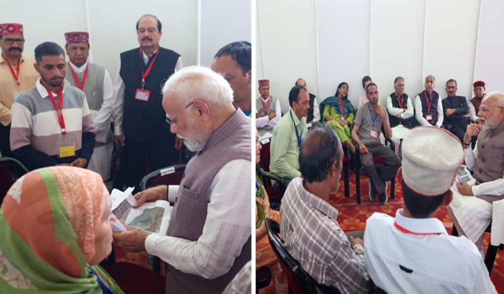 ਹਿਮਾਚਲ ਪ੍ਰਦੇਸ਼: ਪ੍ਰਧਾਨ ਮੰਤਰੀ ਮੋਦੀ ਨੇ ਹੜ੍ਹ ਪ੍ਰਭਾਵਿਤ ਇਲਾਕਿਆਂ ਦਾ ਹਵਾਈ ਸਰਵੇਖਣ ਕੀਤਾ, 1500 ਕਰੋੜ ਰੁਪਏ ਦੇ ਰਾਹਤ ਪੈਕੇਜ ਦਾ ਐਲਾਨ ਕੀਤਾ