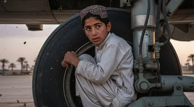 ਇੱਕ 13 ਸਾਲ ਦਾ ਮੁੰਡਾ ਫਲਾਈਟ ਦੇ ਪਹੀਏ ਵਿੱਚ ਲੁਕ ਕੇ ਭਾਰਤ ਪਹੁੰਚਿਆ, ਜਿਸਨੇ ਸਾਰਿਆਂ ਨੂੰ ਹੈਰਾਨ ਕਰ ਦਿੱਤਾ।