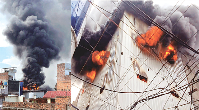 ਤਰਨਤਾਰਨ ਵਿੱਚ ਇੱਕ ਹੈਂਡਲੂਮ ਅਤੇ ਕੰਬਲ ਦੇ ਸ਼ੋਅਰੂਮ ਵਿੱਚ ਅੱਗ ਲੱਗ ਗਈ