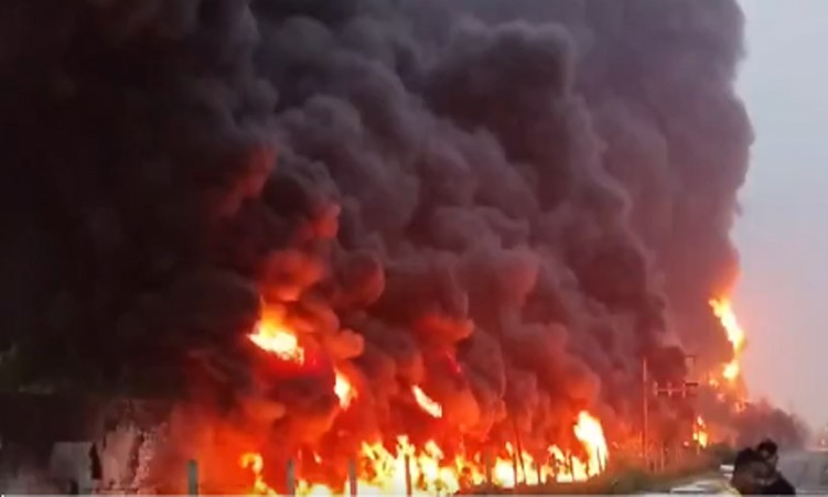 ਗੁਜਰਾਤ ਦੇ GIDC ਪਨੋਲੀ ਵਿੱਚ ਭਿਆਨਕ ਅੱਗ ਲੱਗ ਗਈ, ਕਈ ਫਾਇਰ ਬ੍ਰਿਗੇਡ ਗੱਡੀਆਂ ਮੌਕੇ 'ਤੇ ਪਹੁੰਚੀਆਂ