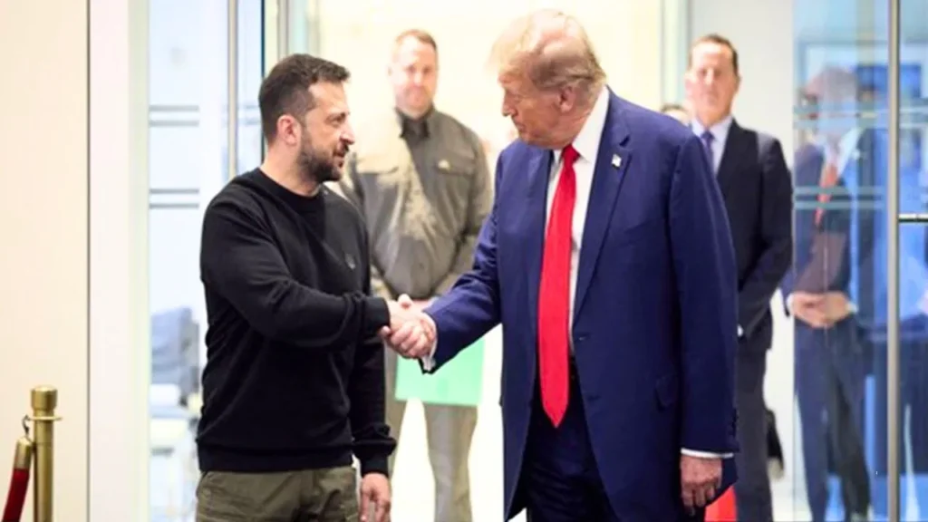 ਰਾਸ਼ਟਰਪਤੀ ਟਰੰਪ ਨੇ ਜ਼ੇਲੇਂਸਕੀ ਨਾਲ ਮੁਲਾਕਾਤ ਵਿੱਚ ਕਿਹਾ ਕਿ ਨਾਟੋ ਦੇਸ਼ਾਂ ਨੂੰ ਰੂਸੀ ਜਹਾਜ਼ਾਂ ਨੂੰ ਮਾਰ ਸੁੱਟਣਾ ਚਾਹੀਦਾ ਹੈ।