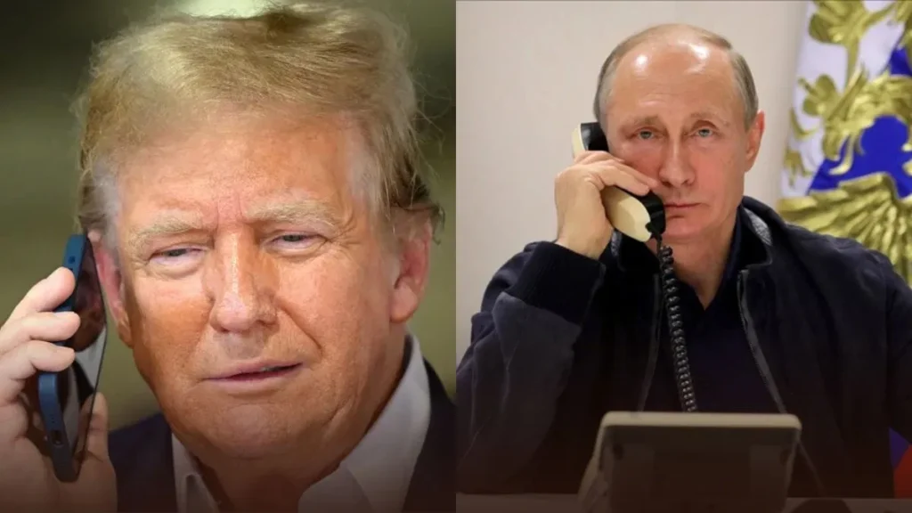 ਟਰੰਪ ਨੇ ਪੁਤਿਨ ਨਾਲ ਫ਼ੋਨ 'ਤੇ ਕੀਤੀ ਗੱਲ; ਦੋਵੇਂ ਨੇਤਾ ਜੰਗ ਦੇ ਸੰਬੰਧ ਵਿੱਚ ਮਿਲਣਗੇ ਹੰਗਰੀ ਵਿੱਚ।