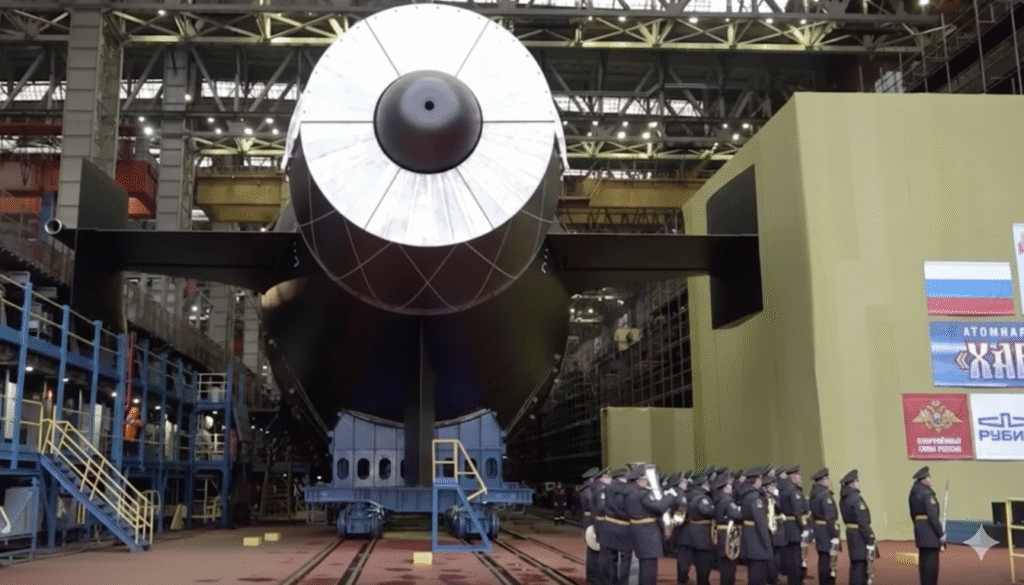 ਰੂਸ ਨੇ ਨਵੀਂ ਪਣਡੁੱਬੀ ਖਾਬਾਰੋਵਸਕ ਲਾਂਚ ਕੀਤੀ, ਇਹ ਪ੍ਰਮਾਣੂ ਟਾਰਪੀਡੋ ਪੋਸੀਡਨ ਨਾਲ ਲੈਸ ਹੋਵੇਗੀ