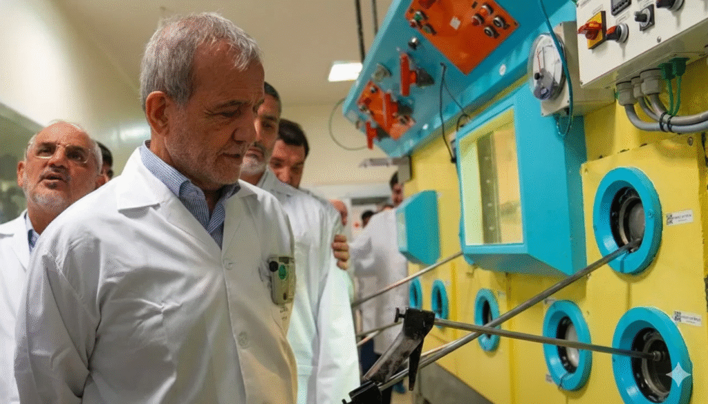 ਰਾਸ਼ਟਰਪਤੀ ਪੇਜ਼ੇਸ਼ਕੀਅਨ ਨੇ ਕਿਹਾ ਕਿ ਈਰਾਨ ਪ੍ਰਮਾਣੂ ਸਥਾਨਾਂ ਦਾ ਮੁੜ ਨਿਰਮਾਣ ਕਰੇਗਾ - ਇਹ ਪਹਿਲਾਂ ਨਾਲੋਂ ਵੀ ਮਜ਼ਬੂਤ ਹੋਣਗੇ।