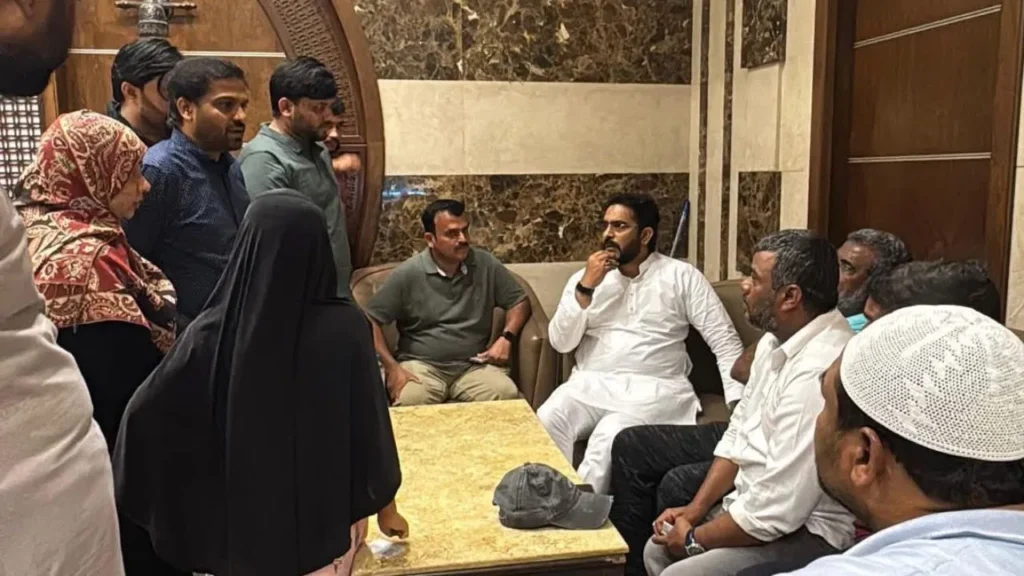 ਬੱਸ ਹਾਦਸੇ ਵਿੱਚ ਮਾਰੇ ਗਏ 45 ਭਾਰਤੀਆਂ ਦੇ ਅੰਤਿਮ ਸੰਸਕਾਰ ਸਾਊਦੀ ਅਰਬ ਵਿੱਚ ਕੀਤੇ ਜਾਣਗੇ; ਡੀਐਨਏ ਰਾਹੀਂ ਲਾਸ਼ਾਂ ਦੀ ਪਛਾਣ ਕੀਤੀ ਜਾ ਰਹੀ ਹੈ।