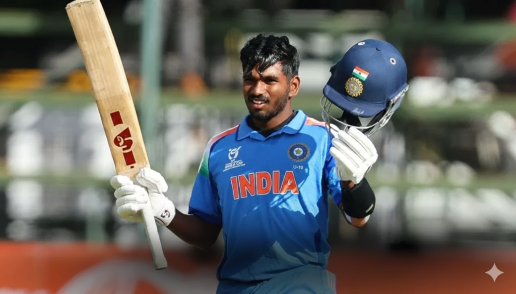 U19 ਵਿਸ਼ਵ ਕੱਪ: ਵੈਭਵ ਸੂਰਿਆਵੰਸ਼ੀ ਨੇ ਨਹੀਂ, ਸਗੋਂ ਐਰੋਨ ਜਾਰਜ ਨੇ ਸੈਂਕੜਾ ਲਗਾ ਕੇ ਭਾਰਤ ਨੂੰ ਰਿਕਾਰਡ ਜਿੱਤ ਦਿਵਾਈ